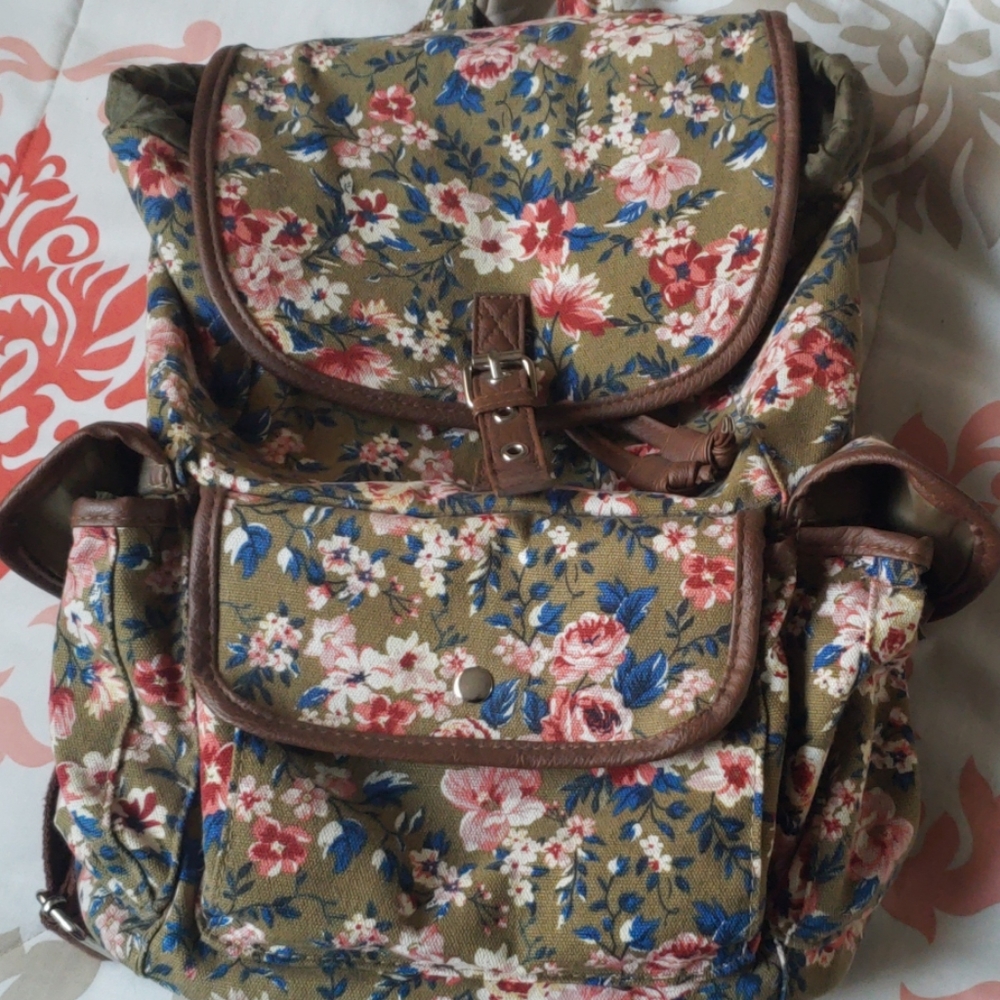 Floral backpack